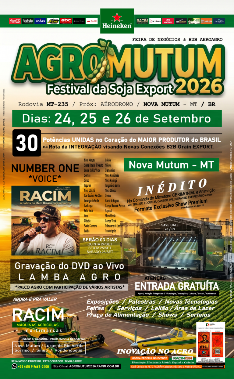 Gravação do DVD ao Vivo LAMBA AGRO, comandado pela voz número um do estado, Kaio Racim ("Number One Voice") trazendo um formato exclusivo de Show Premium que vai sacudir o Brasil!